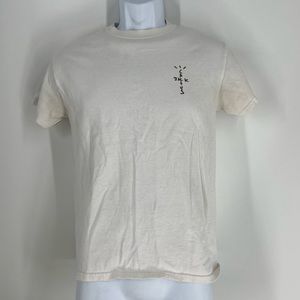 Cactus Jack By Travis Scott Streetwear Men Distressed Short Sleeve Tee Shirt